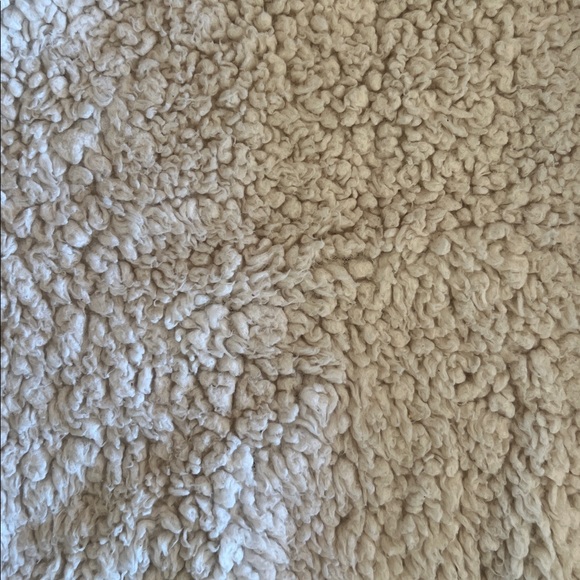 Ann Taylor Loft Light Blue Denim Jacket with White Sherpa Collar and lining - Picture 9 of 11